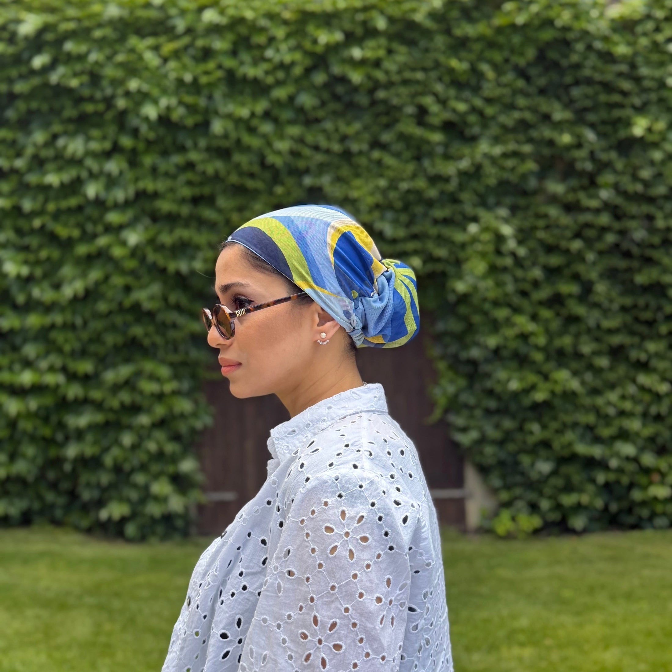 MIMOUNT COUTURE lightweight summer turbante close-up detail