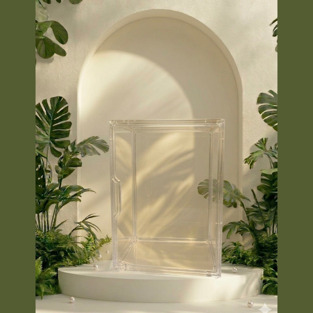 MIMOUNT COUTURE transparent acrylic wedding display case for bridal veil storage