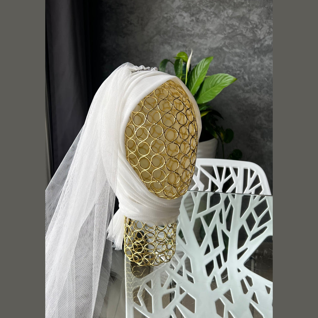 Nour Bridal - Turbante nupcial con cristales
