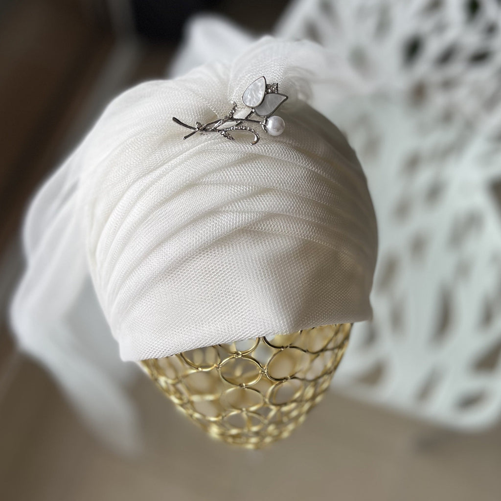 Nour Bridal - Turbante nupcial con cristales